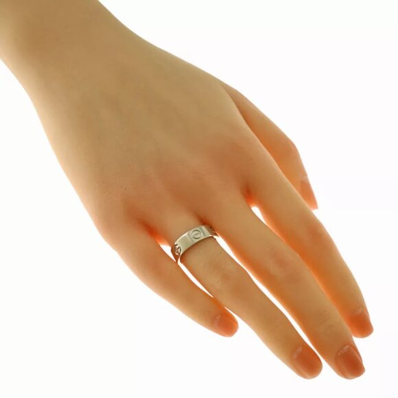 CARTIER Ring US 5 1/2 EU51 K18 white gold Love51 used - Picture 5 of 6